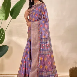 Moda Rapido Ethnic Motifs Silk Blend Handloom Saree image 2