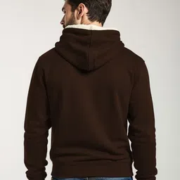 MaverIQ Men Printed Hooded Sweatshirt image 4