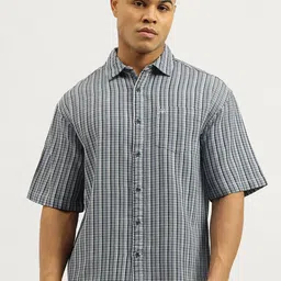 United Colors of Benetton Men Vertical Striped Spread Collar Cotton Casual Shirt-picture-49