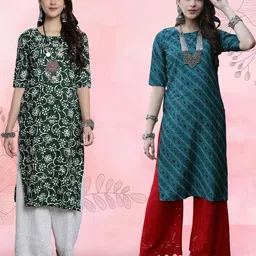 Ethnic basket Women Multicoloured Kurtas-picture-15