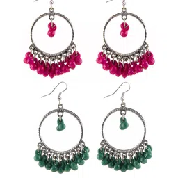 Creative Frogs Women Green Earrings-image-1