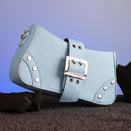 HAUTE SAUCE by Campus Sutra Embellished Structured Sling Bag-image-76