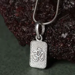 AKSHAT SAPPHIRE Square Pendants image 1