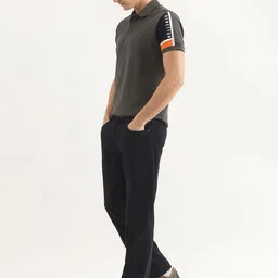 United Colors of Benetton Men Polo Collar Pure Cotton Applique T-shirt image 5