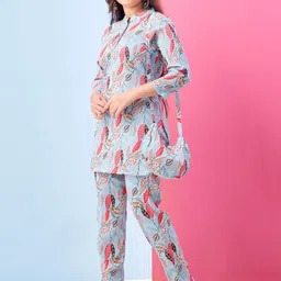 BAESD Printed Top With Trousers Co-Ords image 5