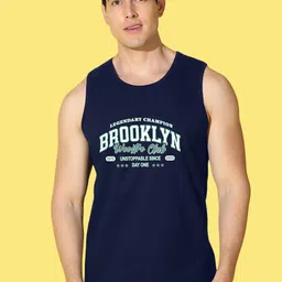 WOOSTRO Pack Of 2 Printed Combed Cotton GymInnerwear VWS26(HARD PEACH)(BKLN NAVY) image 2