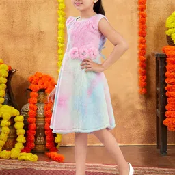 BAESD Tie and Dye Pure Wool Fit & Flare Dress image 3