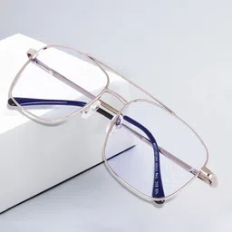 EYESACE Unisex Clear Lens Aviator Sunglasses With UV Protected Lens image 4