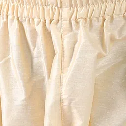 Pehanaava Boys Striped Mandarin Collar A-Line Cotton Kurta With Pyjama image 3