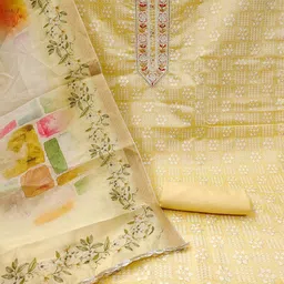 DIVASTRI Printed Unstitched Dress Material image 3