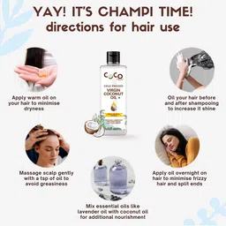 Coco Crush Set Of 2 Cold Pressed Virgin Coconut Oil 100 ml & Hair Growth Serum- 30 ml image 2