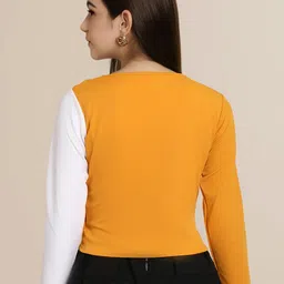 Mast & Harbour Pack of 2 Solid Puff Sleeves Top image 5