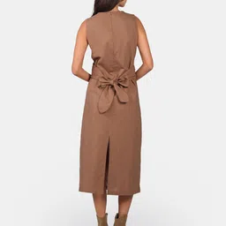 Virgio Linen A-Line Midi Dress image 4