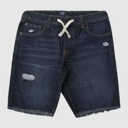 GAP Boys Regular Fit Mid-Rise Pure-Cotton Denim Shorts-picture-6