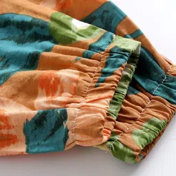 LULU & SKY Girls Camouflage Printed Tapered Fit High-Rise Joggers Trousers image 5