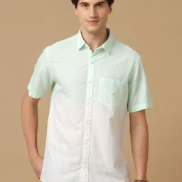 CAVALLO by Linen Club Men Contemporary Slim Fit Opaque Casual Shirt-image-56