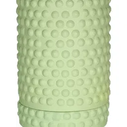 LASAKI Bubble Lime-Green Ceramic Handmade Planter With Plate image 4