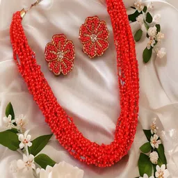 UNIVERSITY TRENDZ Gold-Plated Beaded Jewellery Set-picture-31