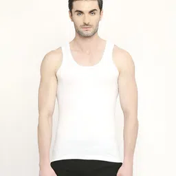 VIP Men Pack of 6 Scoop Neck Sleevless Cotton Undershirt image 5