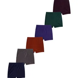 VIRUKSHAM Boys Pack Of 6 Cotton Basic Briefs-picture-50