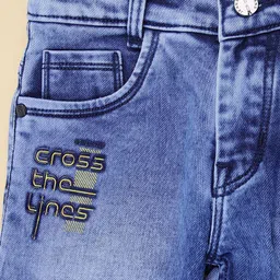 V-Mart Boys Regular Fit Mid-Rise Light Fade Stretchable Jeans image 4