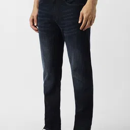 VAN HEUSEN DENIM LABS Men Regular Fit Mid-Rise Light Fade Jeans image 4