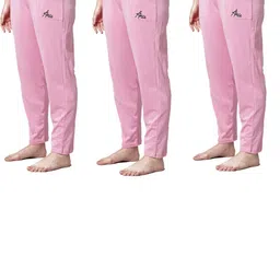 Pack of 3 Women Cotton Regular Fit Pyjama with Side Pockets-image-2