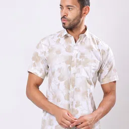 Stylox Men Classic Fit Floral Printed Cotton Casual Shirt-image-35