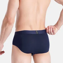 FCUK 2-Pcs Cotton Ultra Soft Hipster Briefs PARKROYAL-BJET BLACK-DARK SAPPHIRES image 5