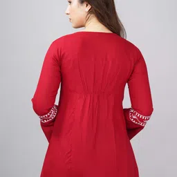 ELVISH JAIPUR Embroidered Bell Sleeve Top image 4