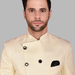 PRINTINDIA Men Mandarin CollarBandhgala Blazer image 2