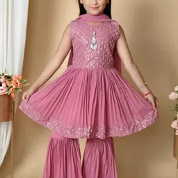 N FASHION AFIYA Lavender Cotton Blend Clothing Set-image-61