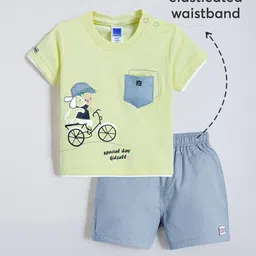 Hopscotch Boys Pure Cotton Printed Clothing Set image 1