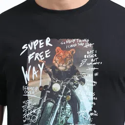 THE BEETEL HOUSE Men Graphic Printed Round Neck Cotton T-shirt image 4