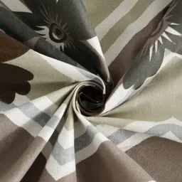 KLOTTHE Multicoloured Floral 300 TC Single Bedsheet With 1 Pillow Covers image 2