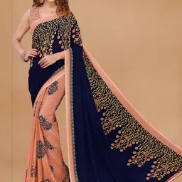 Moda Rapido Floral Poly Georgette Saree-picture-31