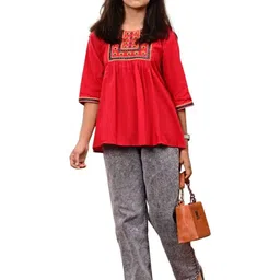 DMP EXPORT Floral Cotton Top-image-59