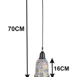 1ST TIME White & Green Printed Ceiling Lamps image 3