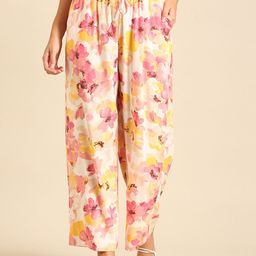 De Moza Women Floral Printed Trousers-picture-33
