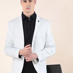 Cantabil Single-Breasted Notched Lapel Collar Blazer image 4