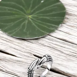 The Roadster Lifestyle Co Men Stainless Steel Adjustable Finger Ring image 1