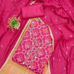 LeeliPeeri Designer Printed Unstitched Dress Material-picture-24