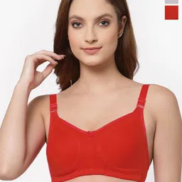 Floret Pack Of 2 Full Coverage Non-Wired Minimizer Bra-picture-35