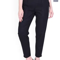 Neelokurti Women Pack of 2 Regular Fit Mid-Rise Pleated Peg Trousers-picture-27