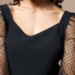 Chemistry Puff Sleeve Georgette Top image 2