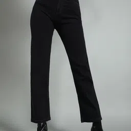 Mast & Harbour Women Straight Fit High-Rise Stretchable Jeans-picture-31