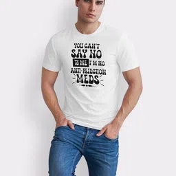 Seekbuylove Men Typography Printed Bio Finish Round Neck Short Sleeves Regular Fit T-shirt image 5