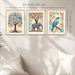 WALLLANE Birds and Animals Wood Wall Art image 5