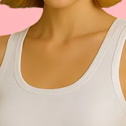 FBAR Solid Scoop Neck Cotton Tank Top image 5