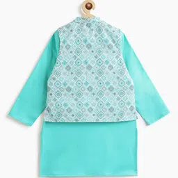 Campana Boys Regular Sequinned Pure Cotton Kurta with Pyjamas image 3